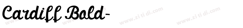 Cardiff Bold字体转换